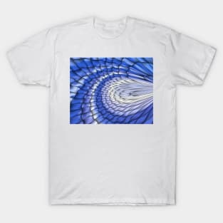 Yellow and blue abstract pattern background filling the frame T-Shirt